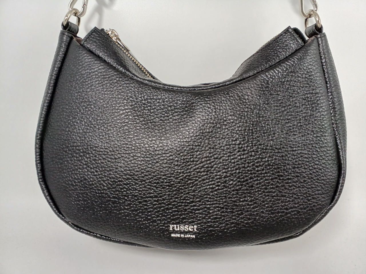 russet ハーフムーン2wayショルダーバッグ ブラック russet（ラシット）の「WEB限定 ハーフムーン2wayショルダー