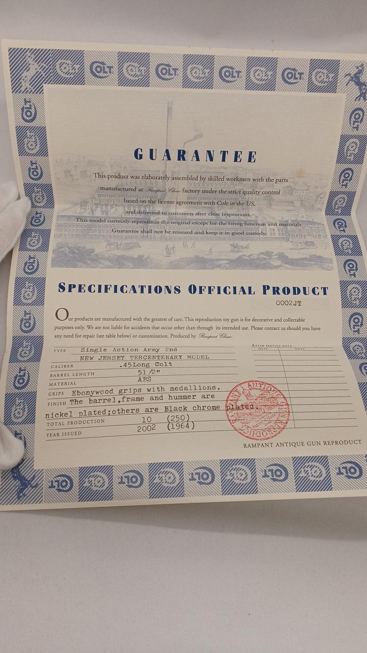 ギャランティーカード