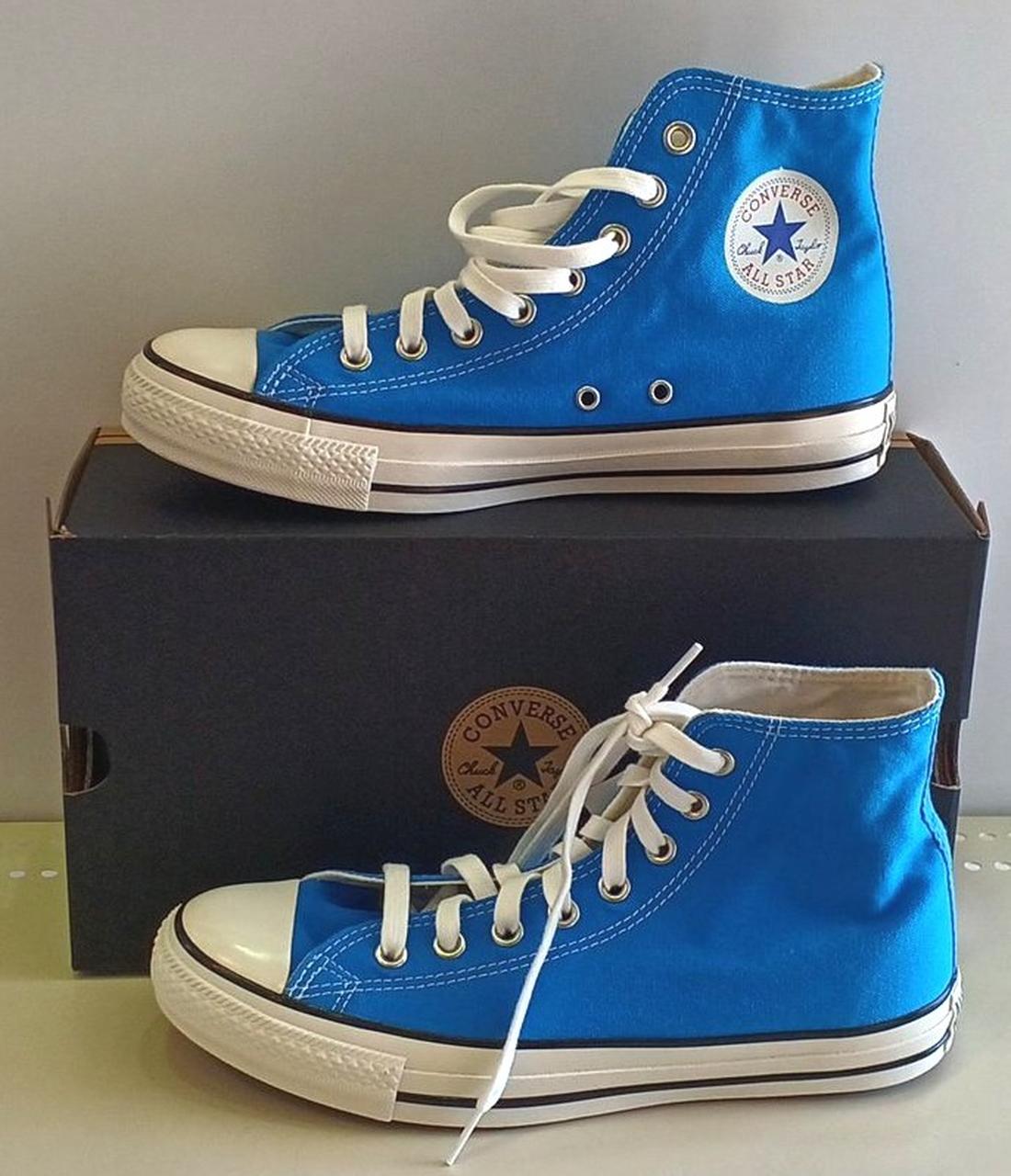 【未使用】Levi's 青 ハイカット スニーカー　ヴィンテージ Vintageデニム スタッズ付きハイカットスニーカー（BLUE