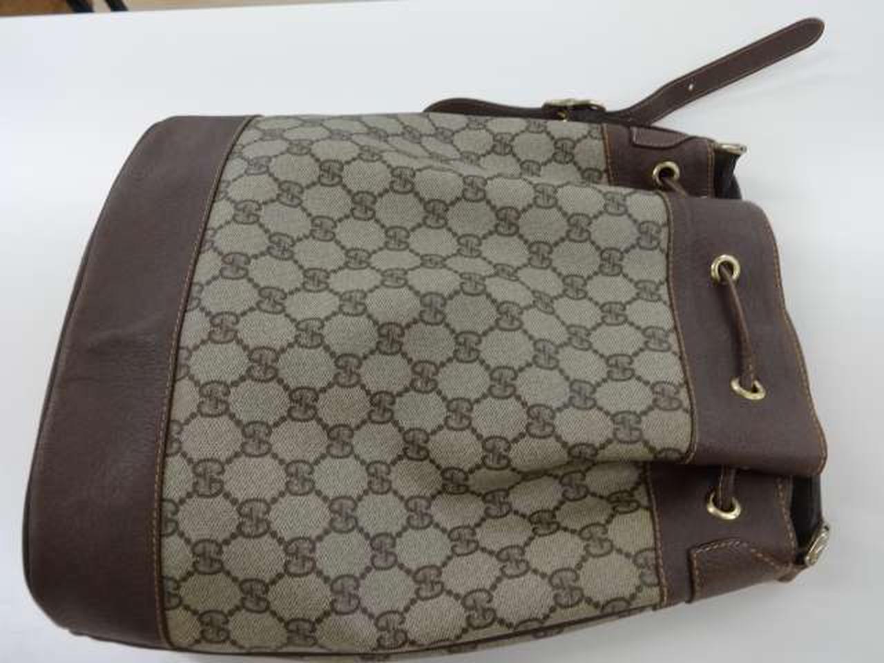 gucci 巾着　ショルダーバッグ GUCCI グッチ GGキャンバス ミニバッグ 巾着 ポーチ ハンドバッグ