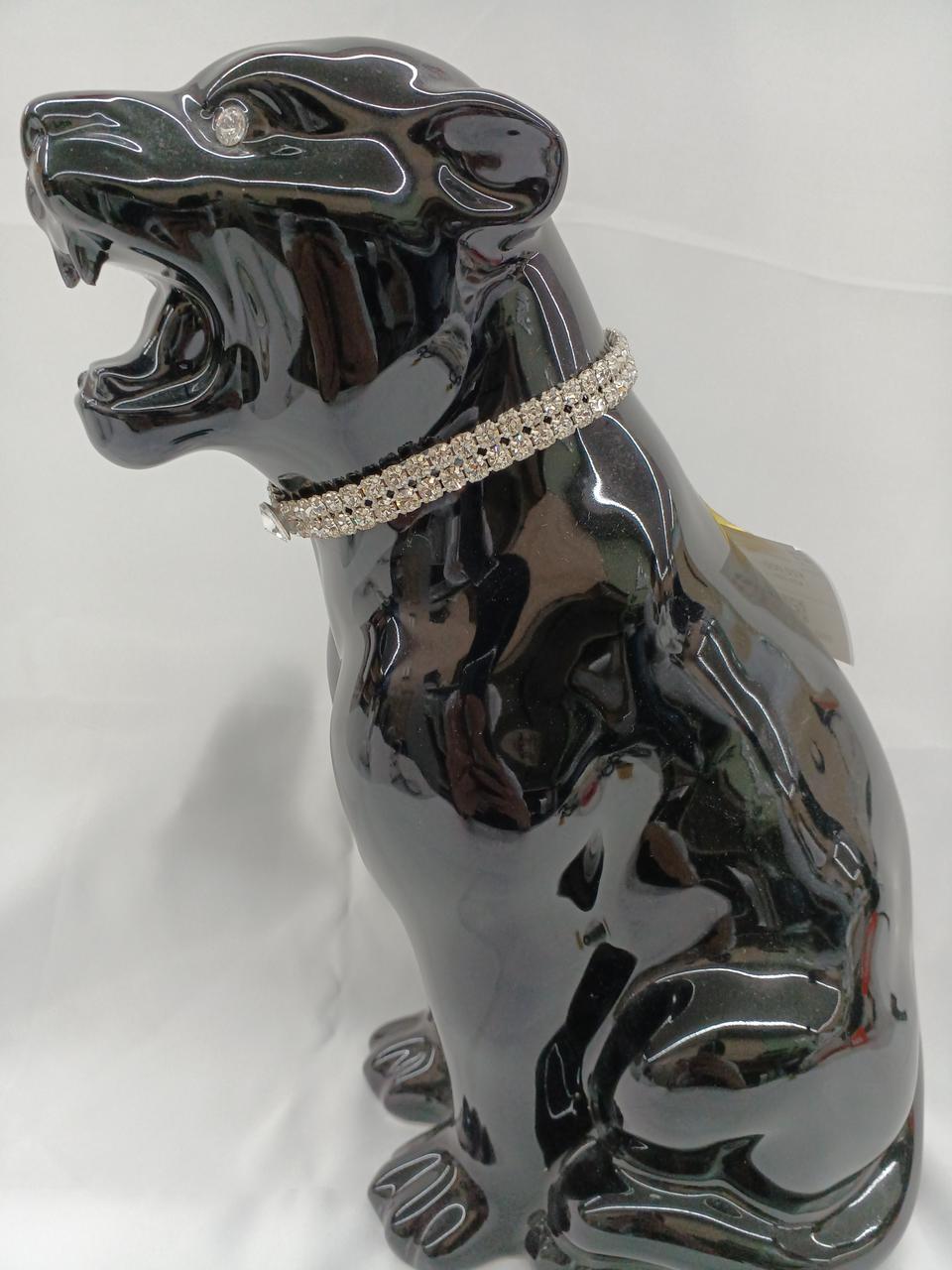 パンサー置き物 1950's ヴィンテージ セラミック ブラックパンサー オブジェ