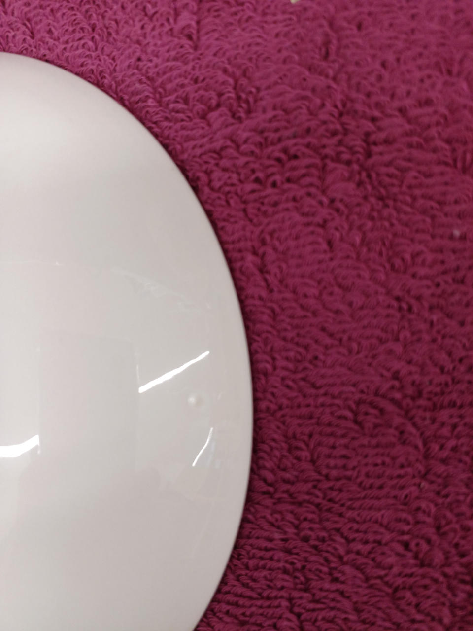 2枚共に同じ場所にザラつきがあります。