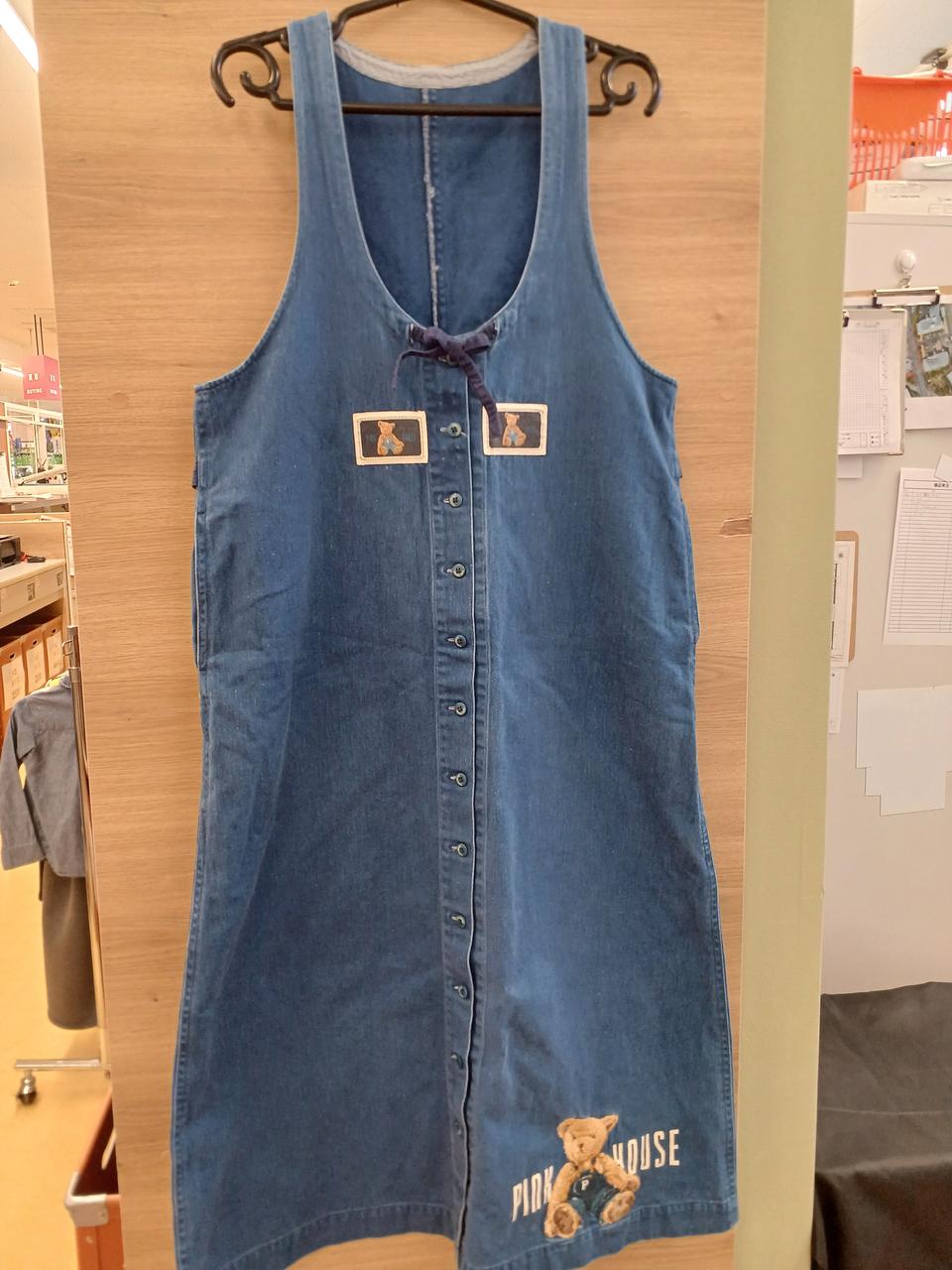 ☆ピンクハウス☆デニムのジャンパースカートです❣ セール】 デニムジャンパースカート （ロング・マキシ丈ワンピース