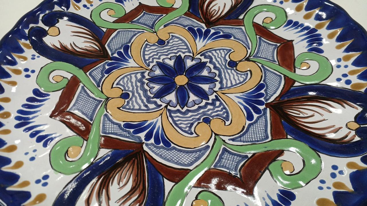 メキシコ伝統工芸|タラベラ焼き 飾り皿|【ハードオフ公式通販】オフ