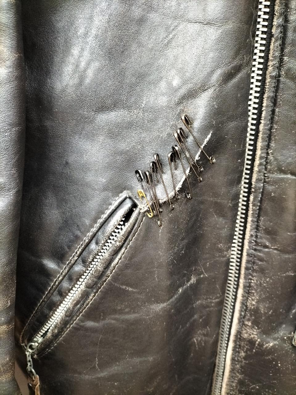 【牛タグ】カスタムダブルライダースΩ 古着 メンズ アウター