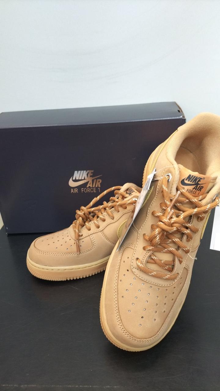 NIKE 型番：FLAX/WHEART キャメル 箱 黒タグ付 AIR FORCE1 LOW '07 WB