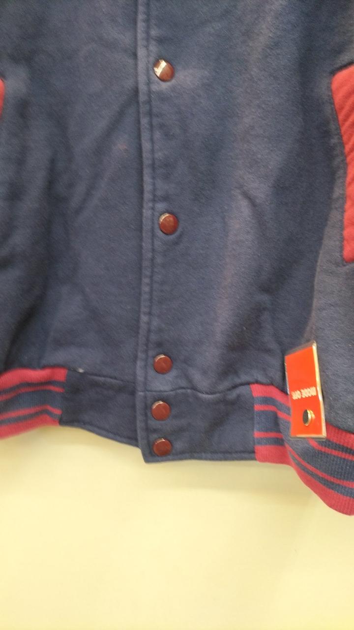 FRUIT OF THE LOOM スタジャン Lサイズ 赤黒　90s FRUIT OF THE LOOM スタジャン Lサイズ 赤黒 90s - メルカリ
