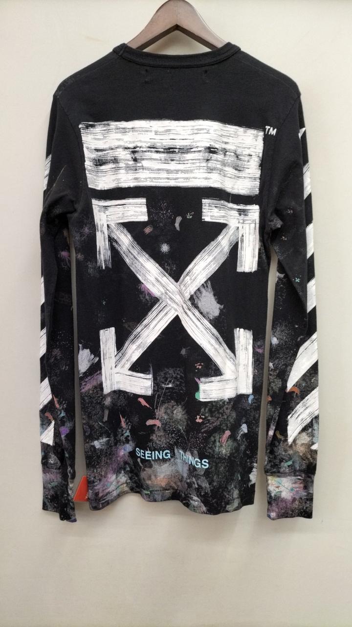 OFF WHITE DIAG GALAXY BRUSHE ロングスリーブTシャツ OFF-WHITE|DIAG GALAXY BLASHED L/S TEE|【ハードオフ公式通販】オフ