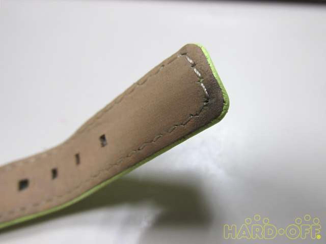 ベルトに黒ずみ