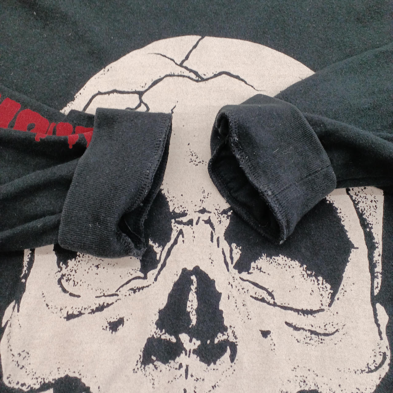 初期 HYSTERIC GLAMOUR × PUSHEAD スカル ロングT HYSTERIC GLAMOUR|ロングスリーブTシャツ 01213CL05|HARDOFFオフ