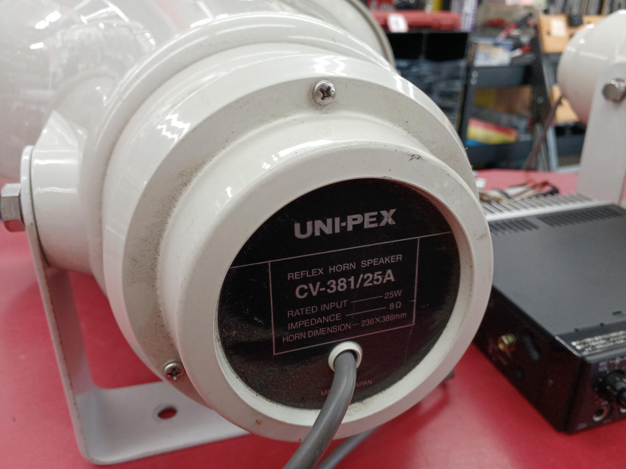 UNI-PEX|カセット付きカーアンプ ホーンスピーカーセット