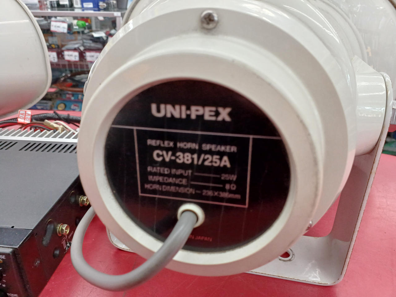 ミ*ル様 UNI-PEX ホーンスピーカー CV-381A 20W 8Ω 選挙カ ミ*ル様 UNI-PEX ホーンスピーカー CV-381A 20W 8Ω 選挙カ