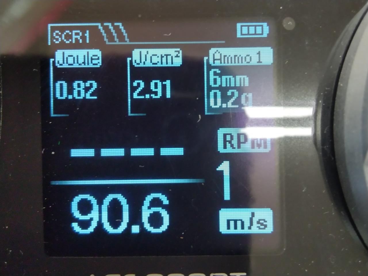 チェック時弾速