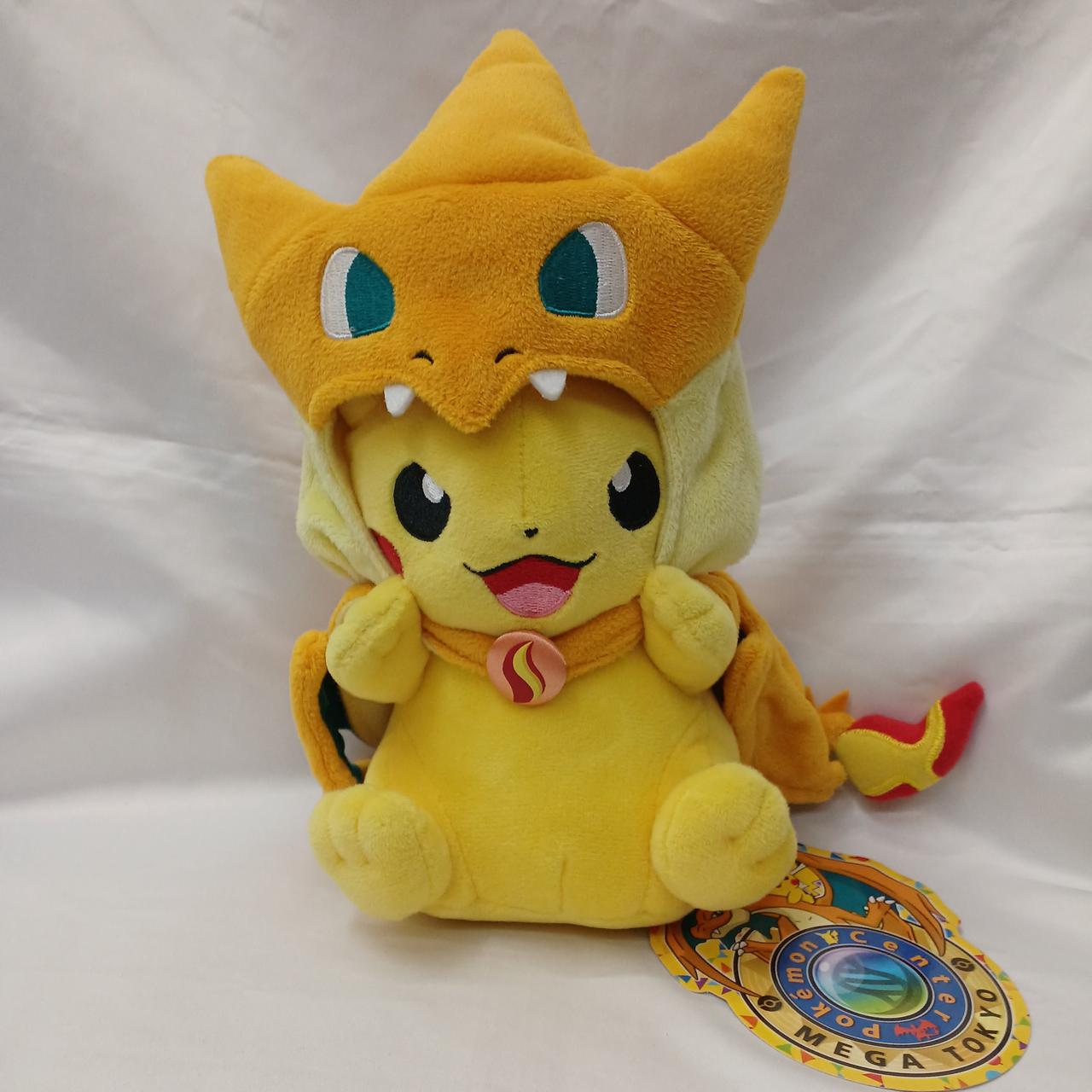 【タグ付】ポケモンセンター メガトウキョー メガリザードンピカチュウ ぬいぐるみ ピカチュウ メガリザードン ポケモンセンターメガトウキョー限定