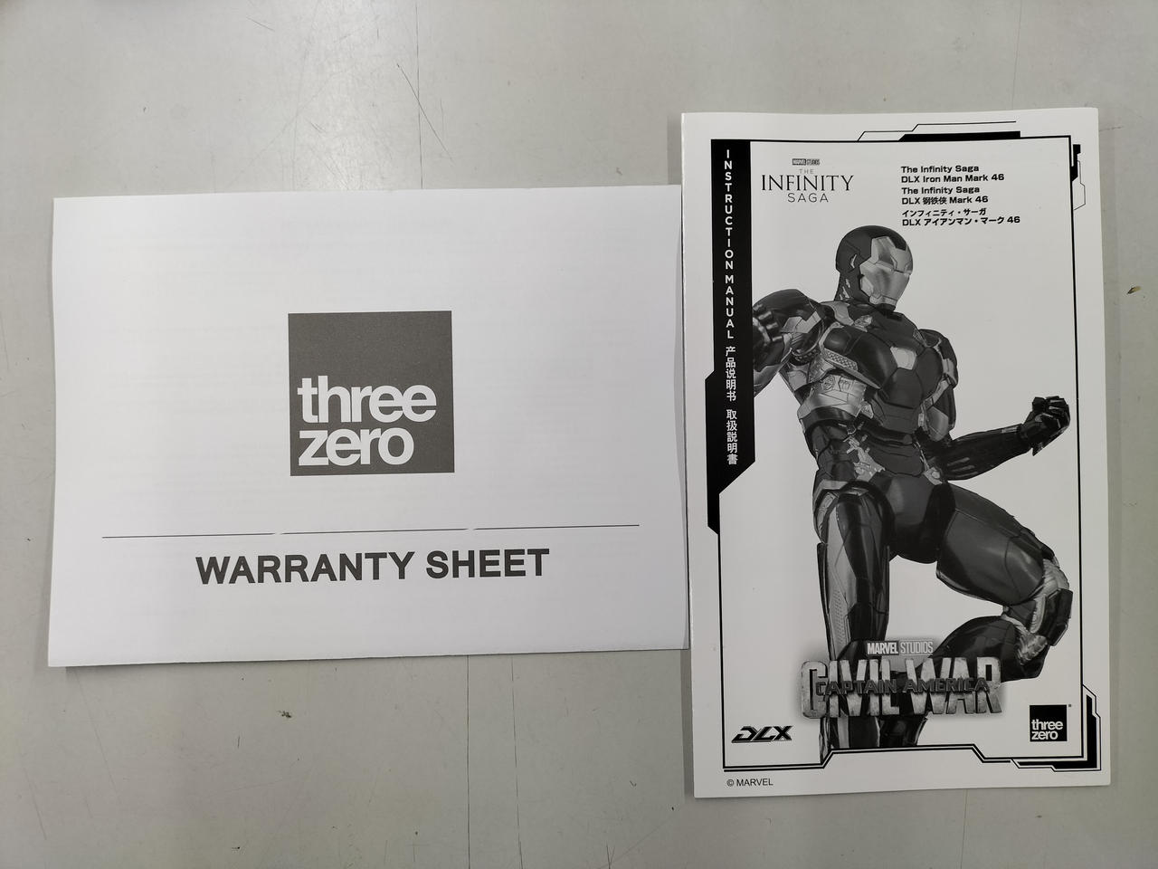 three zero アイアンマン　マーク46(シビルウォー版) Avengers: Infinity Saga DLX Iron Man Mark 46 1/12 Scale