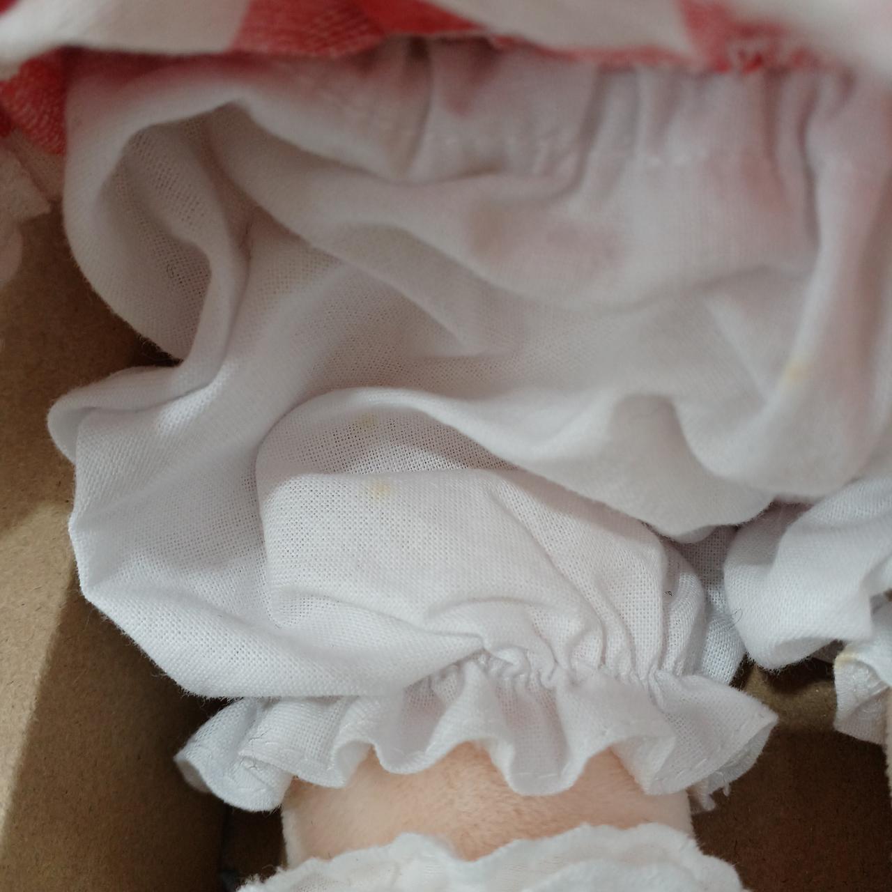 お洋服にシミ有