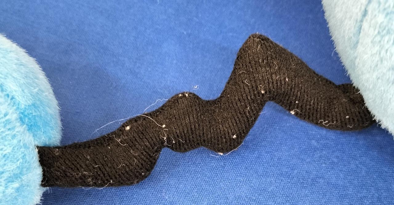 しっぽ部分に毛玉あり