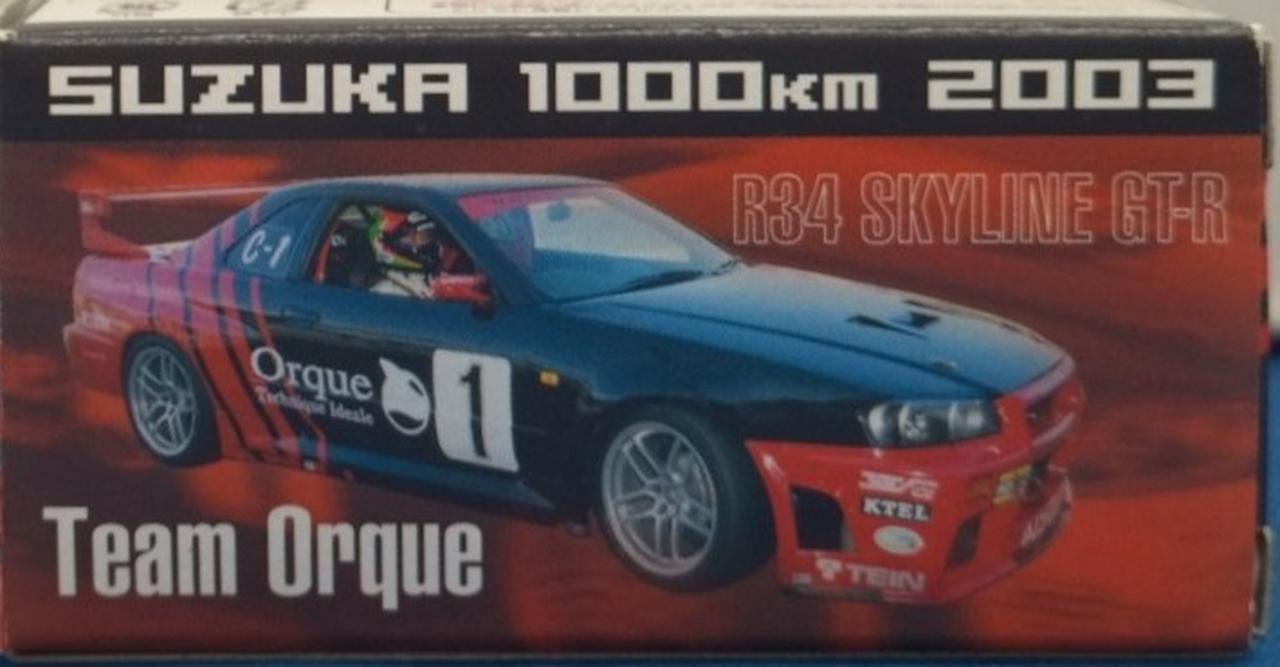 特注トミカ スカイライン GTR R34 Team Orque 鈴鹿1000km