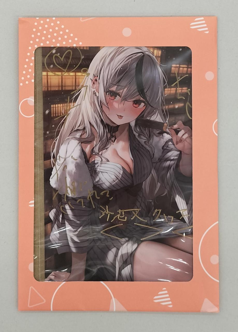 沙花叉クロヱ箔押しポストカード