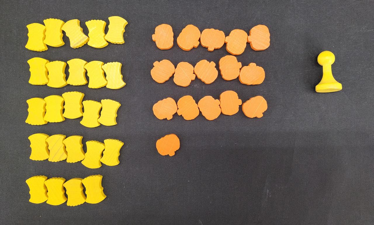 農作物コマ、マーカー