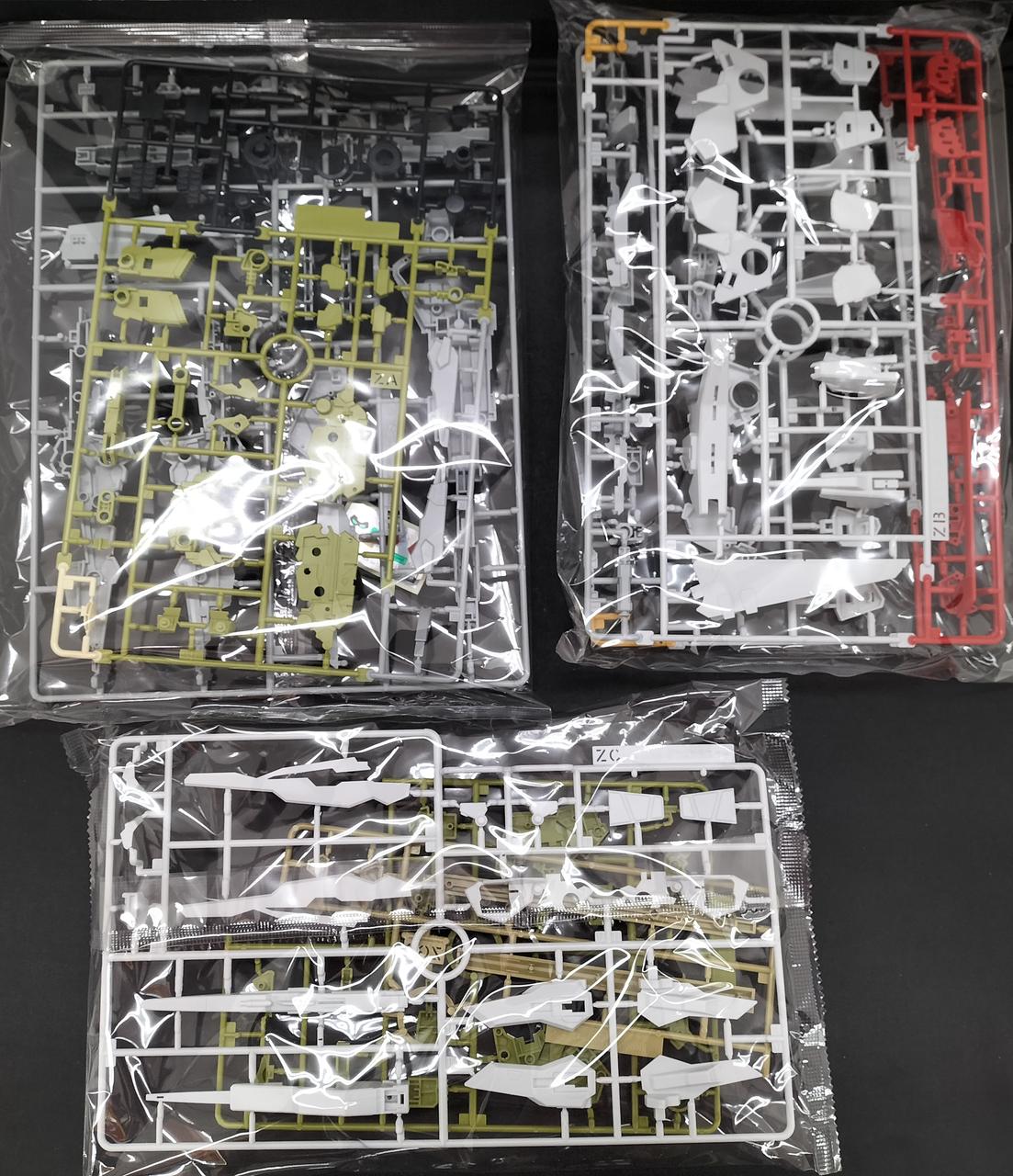 ZA、ZB×2、ZCパーツ