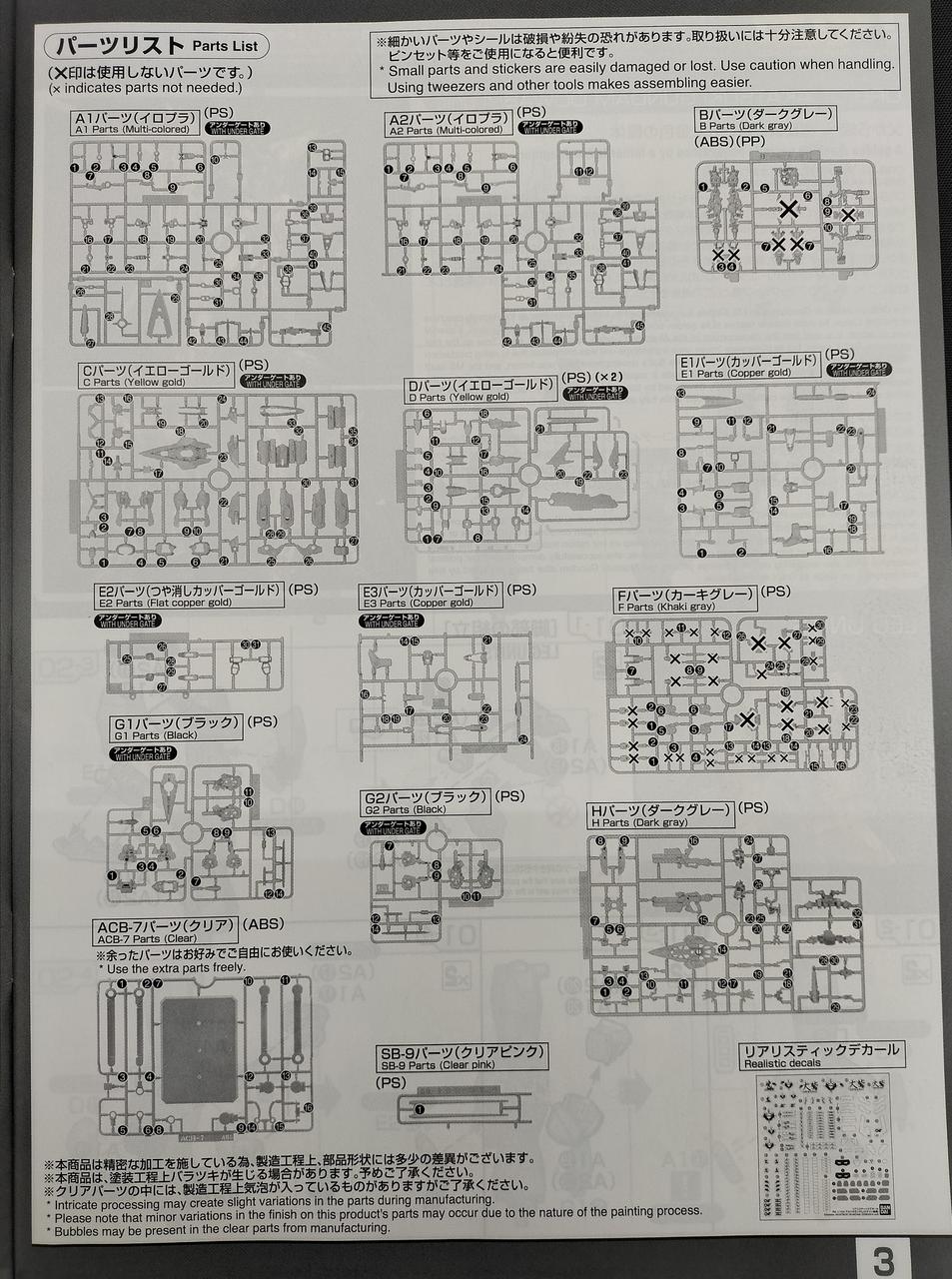 パーツリスト