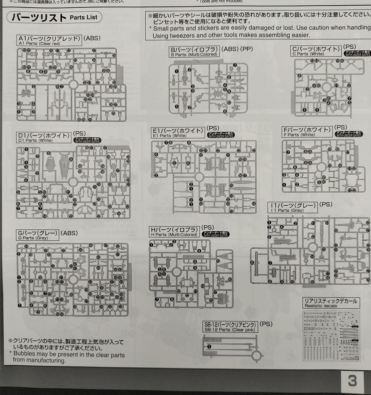パーツリスト