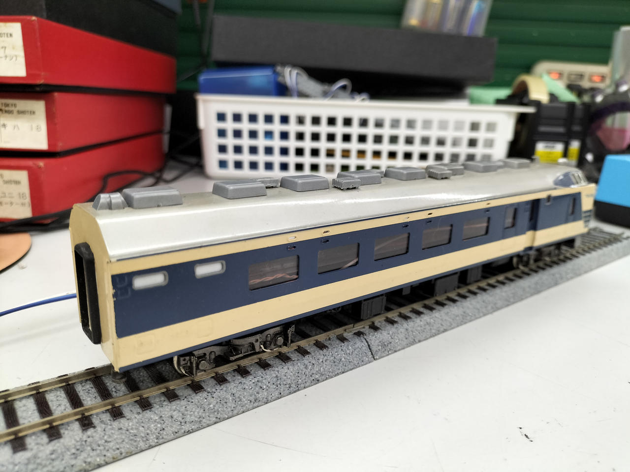 鉄道模型(13mm)カツミ　寝台特急電車581系　2両 鉄道模型(13mm)カツミ寝台特急電車581系2両