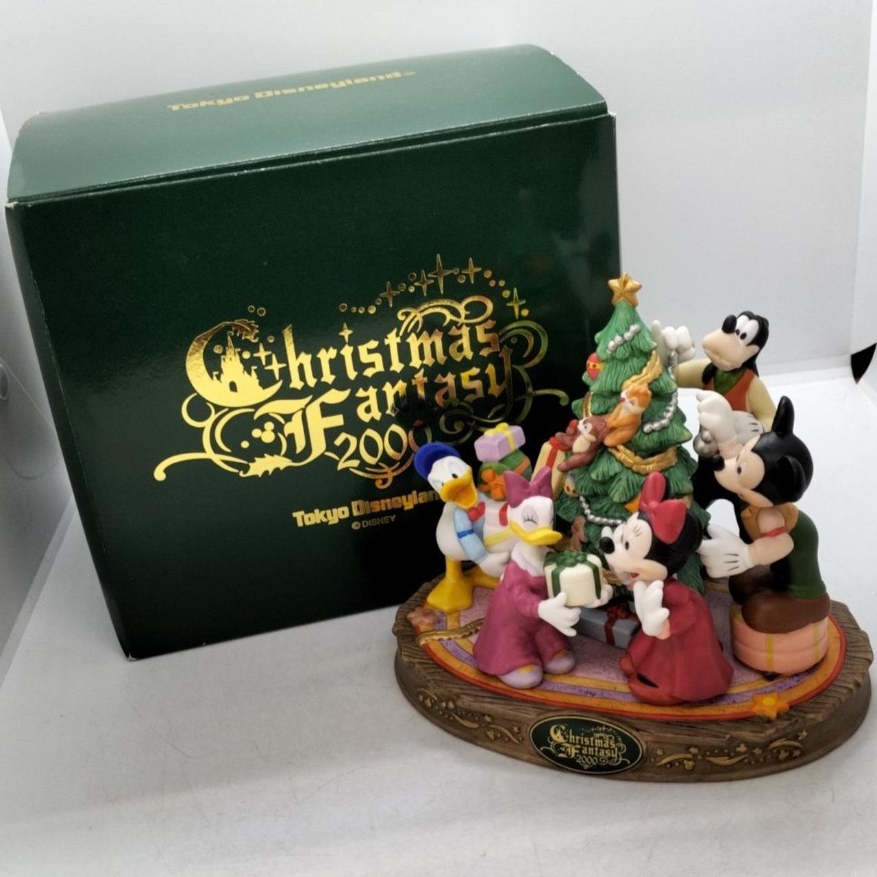 ディズニー クリスマスファンタジー1999 陶磁器の置物 ディズニーリゾート 東京ディズニーランド クリスマスファンタジー ミッキーミニー