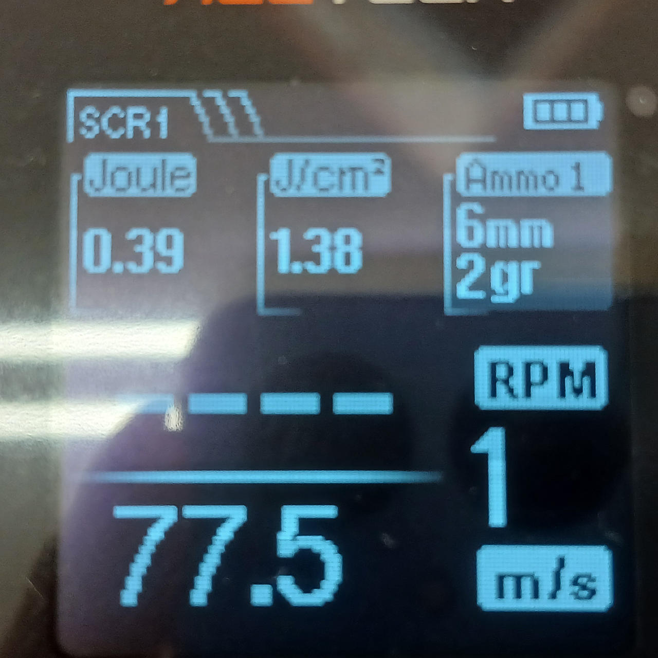チェック時弾速