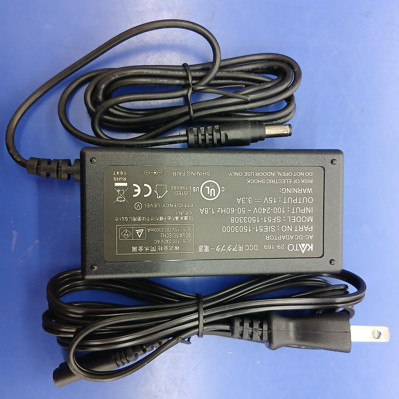 アダプター通電OK でした