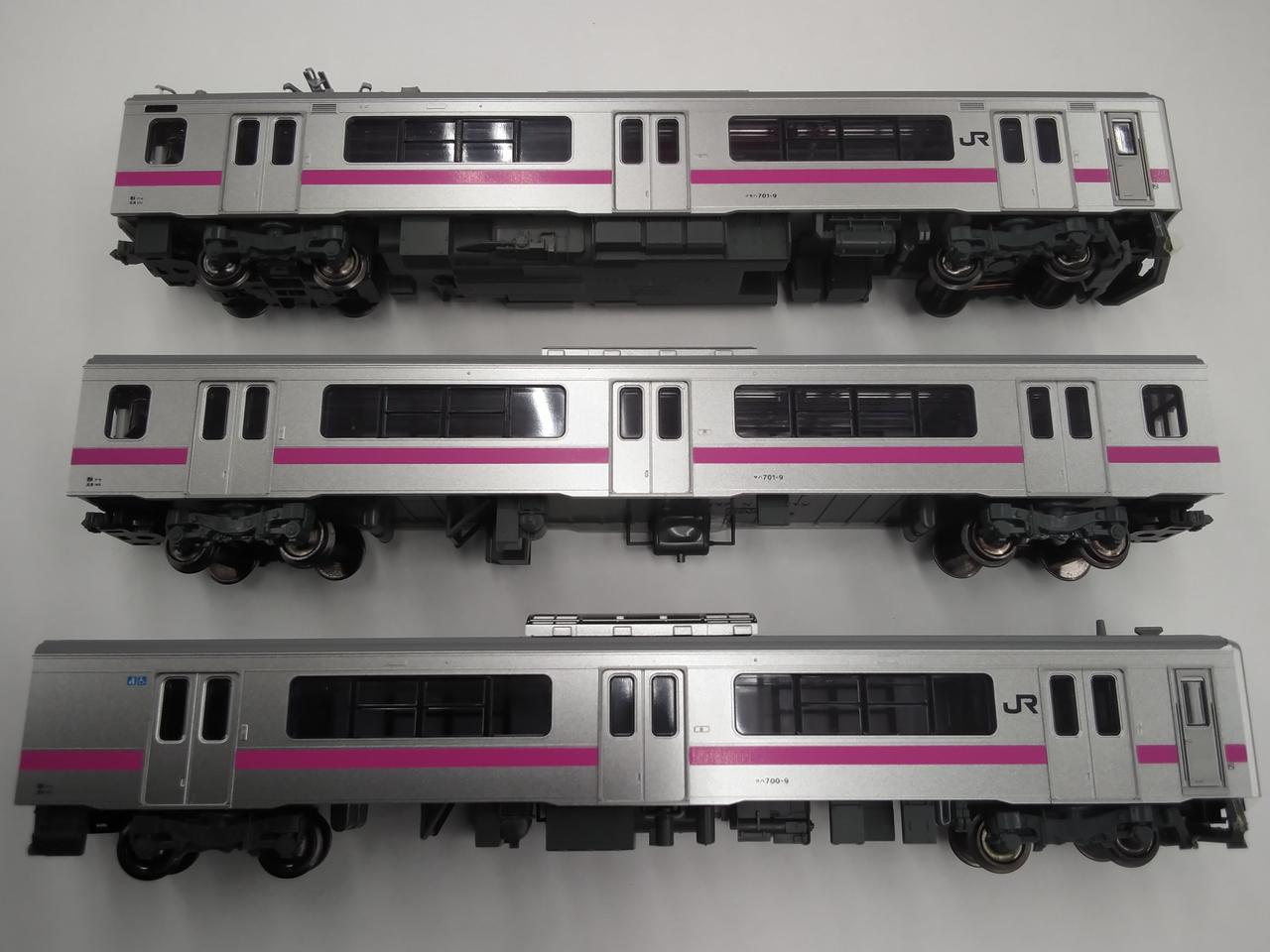 各車両室内灯入り(点灯OKでした)