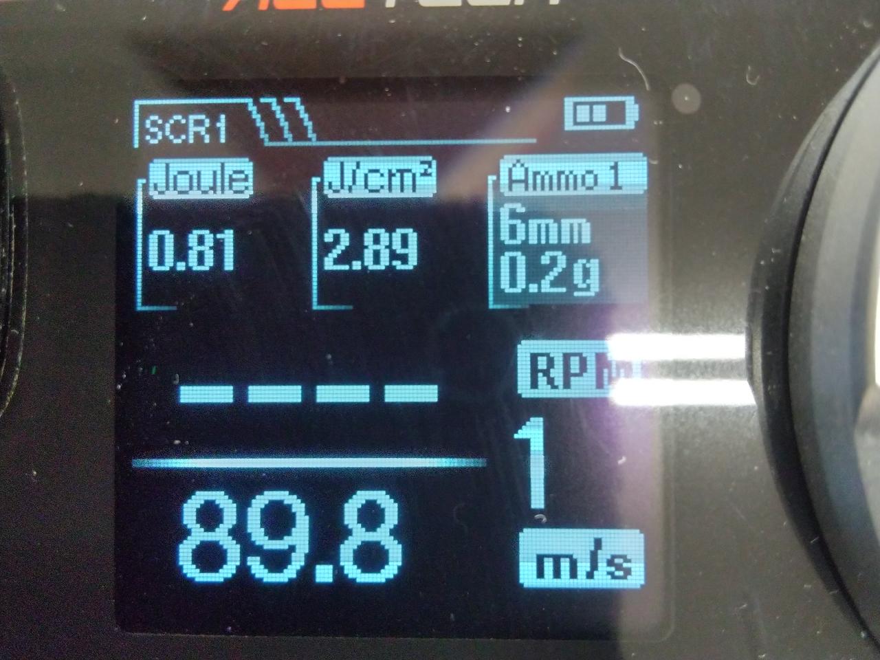 チェック時弾速