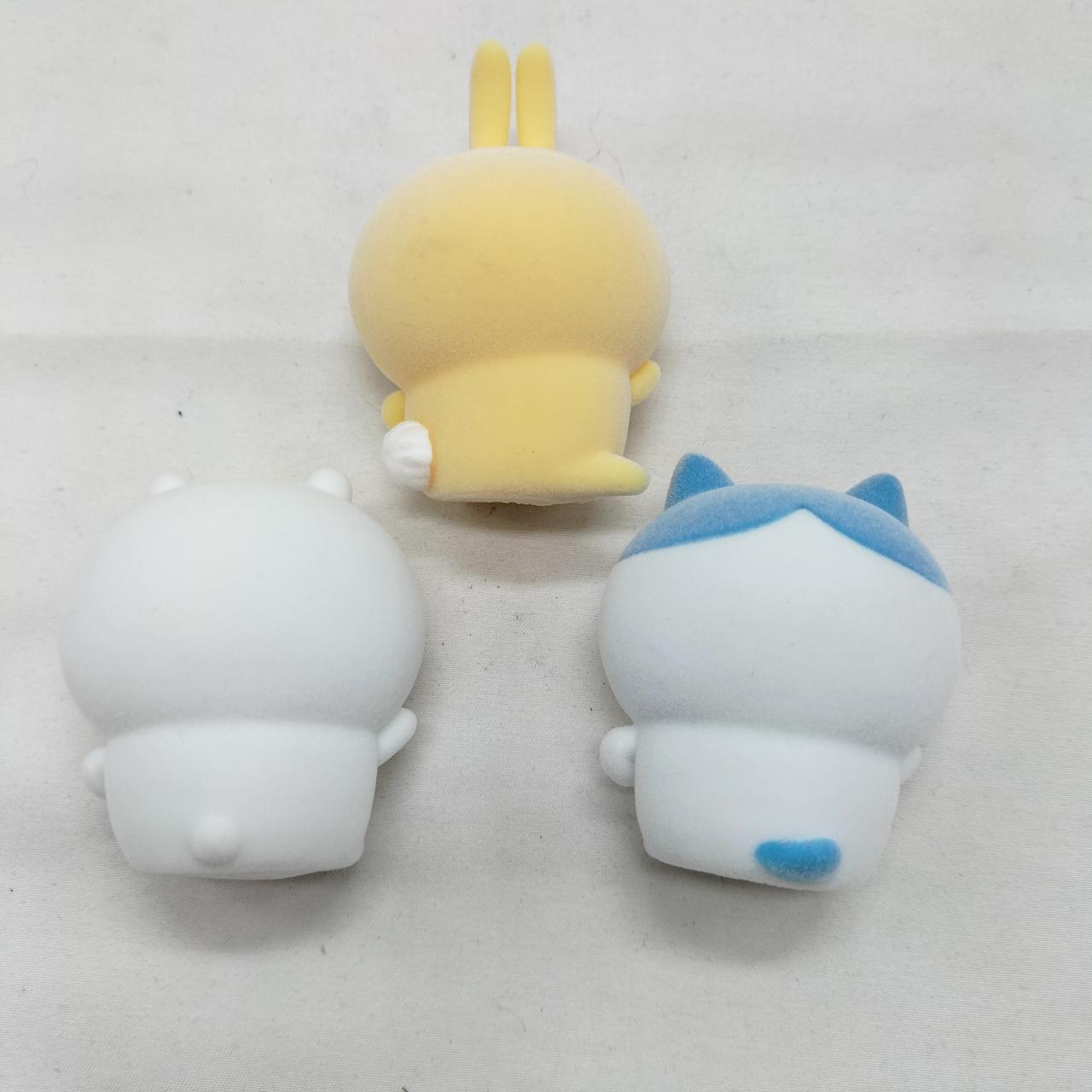 【ほぼ新品】 ちいかわ フロッキー フィギュア 6体セット ハチワレ うさぎ 初回生産限定特典 ちいかわ フロッキーフィギュア 6体セット