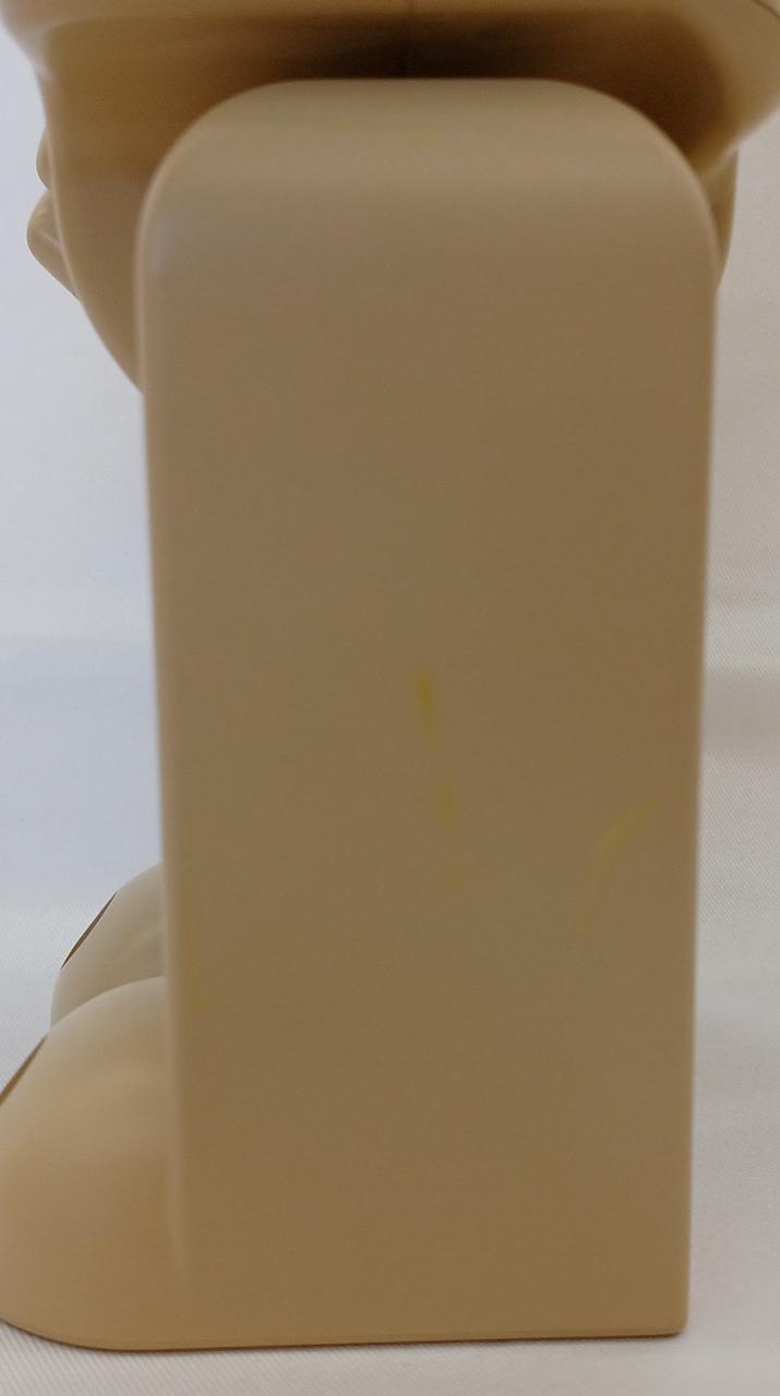 左足側面に黄色い汚れあります