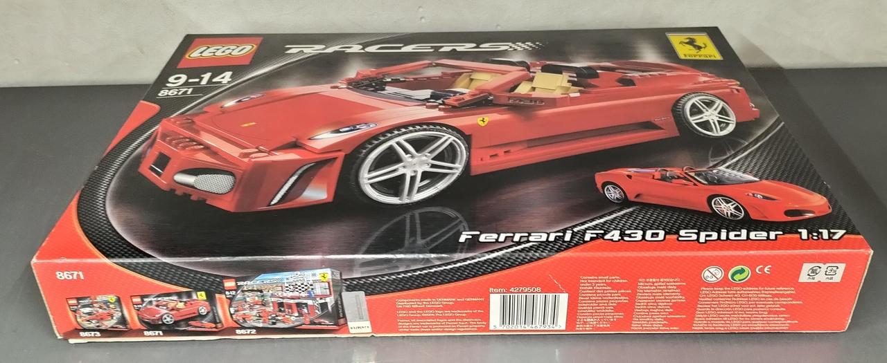 未開封 廃盤品 レゴ 8671フェラーリ LEGO レゴ 1/17 レーサー フェラーリ F430 スパイダー ブロック