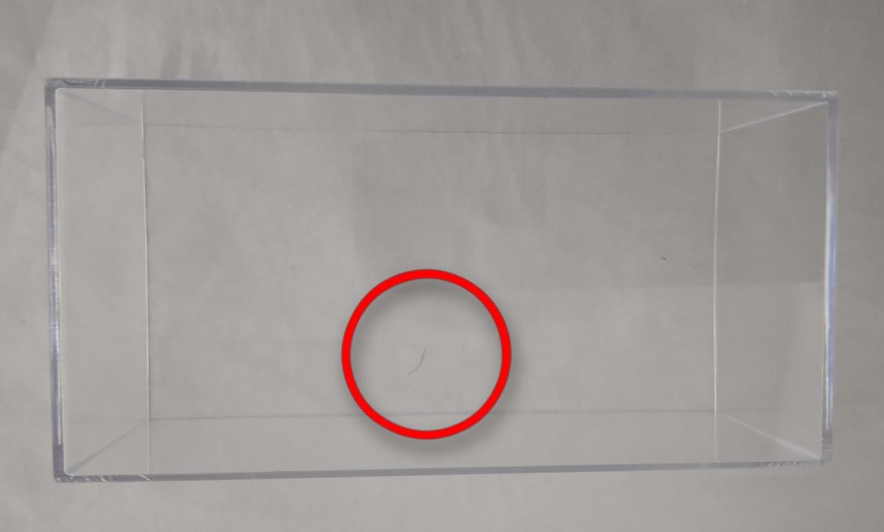 ◯印にキズがあります