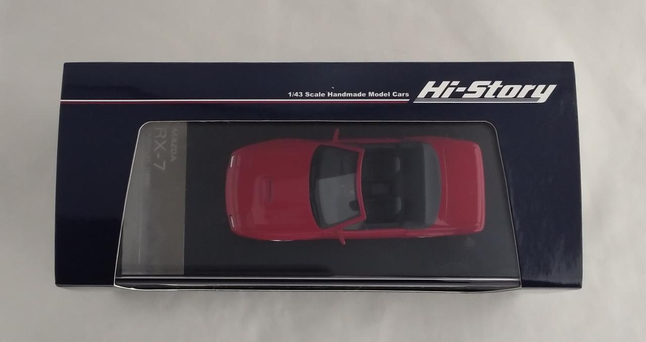 未開封 Mazda RX-7 CABRIOLET 1/43スケール 赤 HI-STORY/ハイストーリー|MAZDA RX-7 CABRIOLET|【ハードオフ公式通販