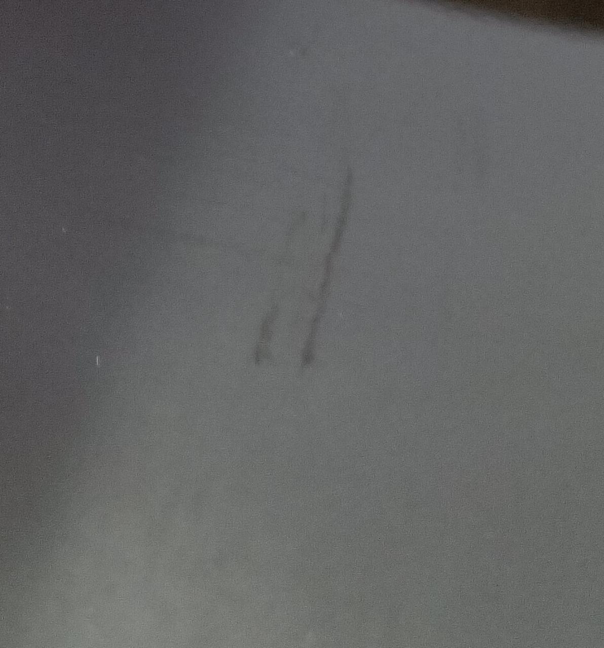 キズ部分（本体上側面）