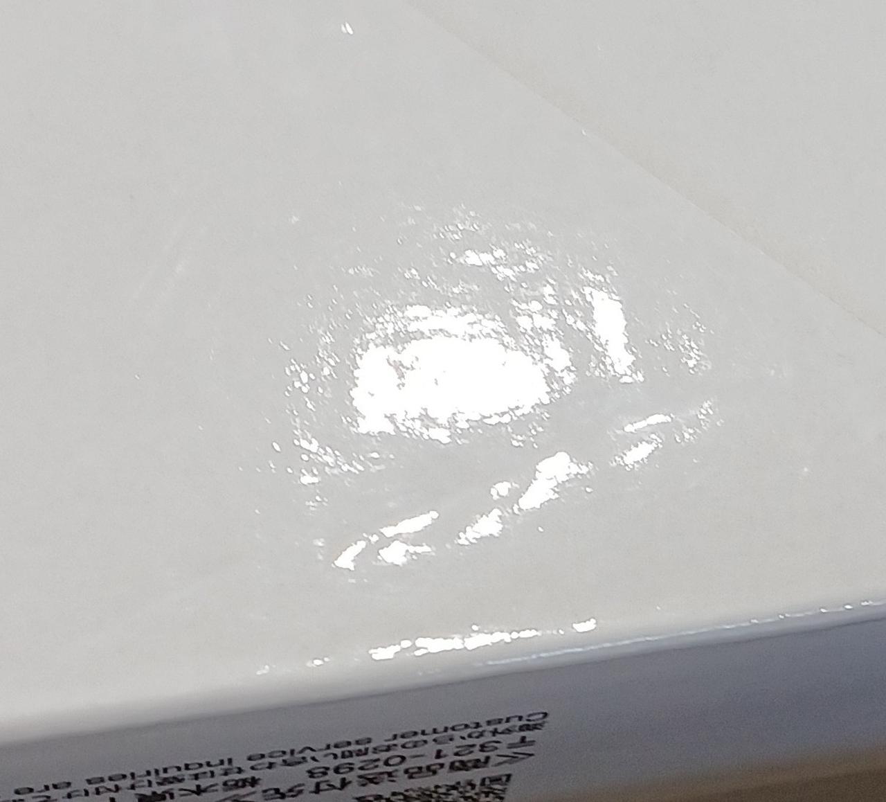 へこみがあります。