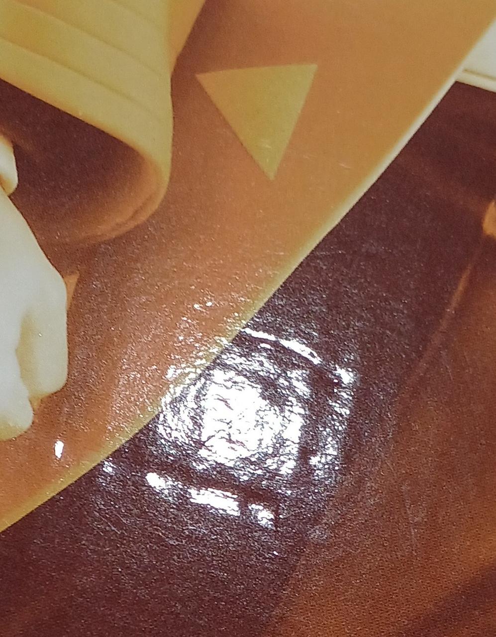 へこみがあります。