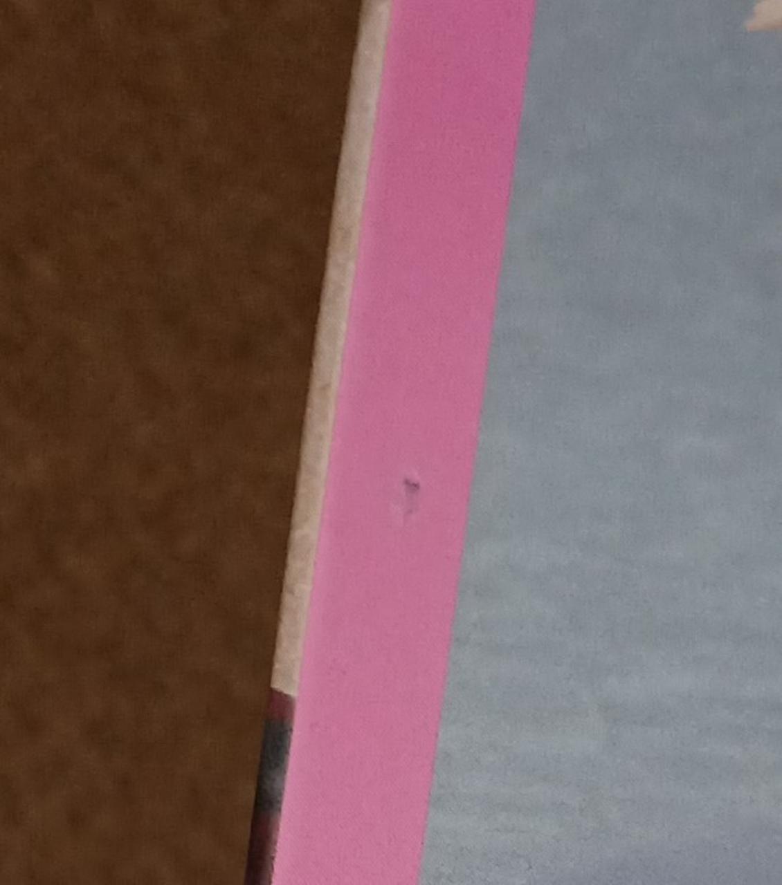 小さな汚れがあります。