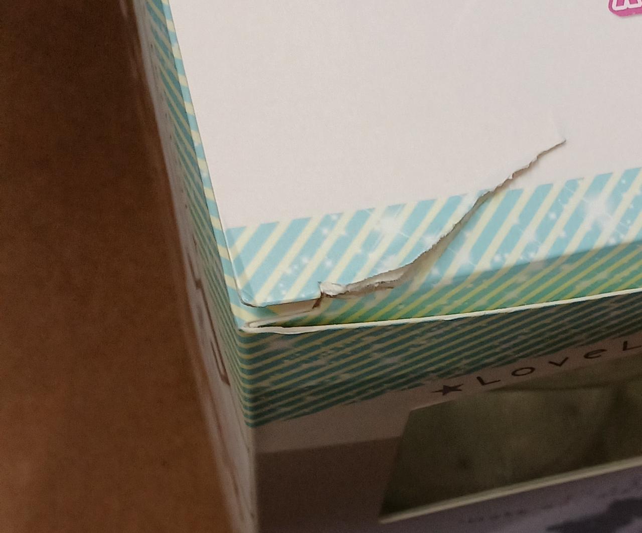 破れています。