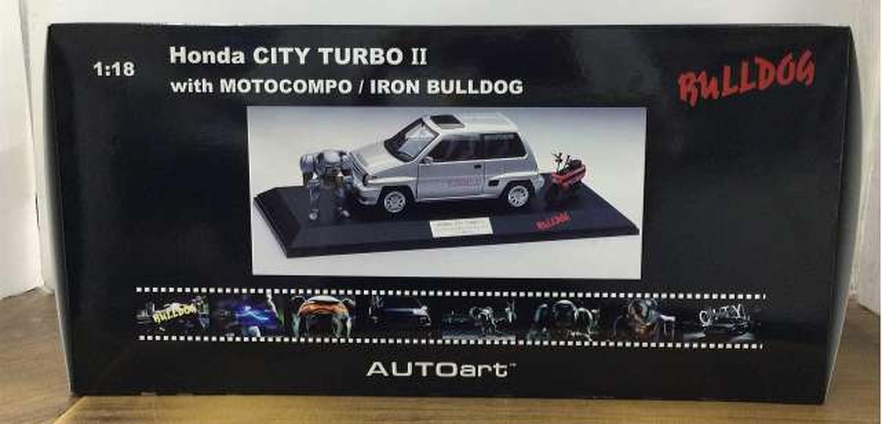 1/18 ホンダ シティ ターボII AUTOart AUTOart 1:18 Scale Honda City Turbo II, Blue with Stripes, with