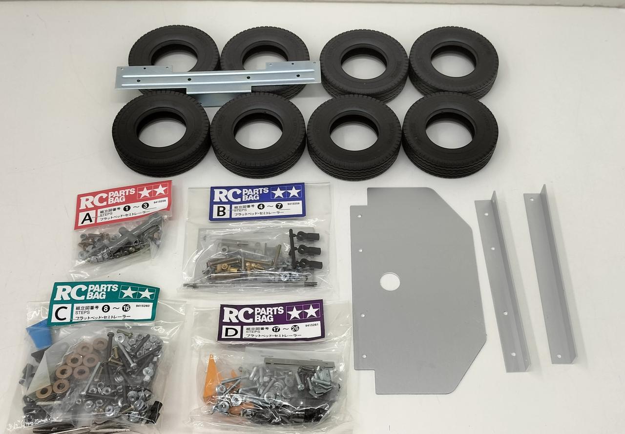 タミヤ(TAMIYA)|トレーラートラック用 フラットベッド・セミ