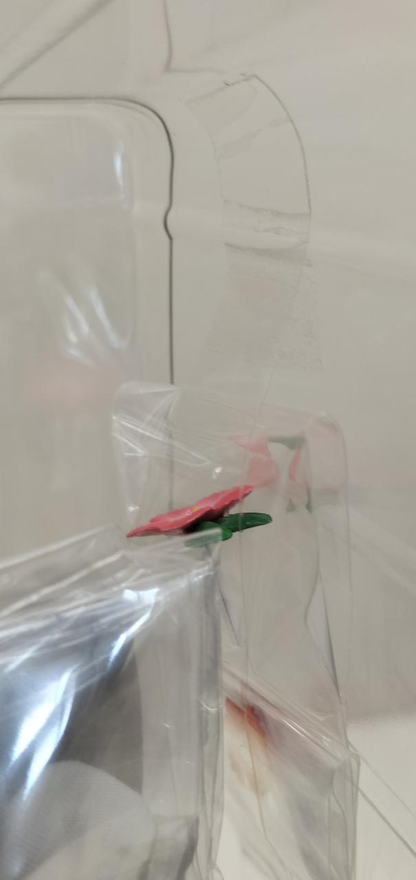 テープ留めされてます