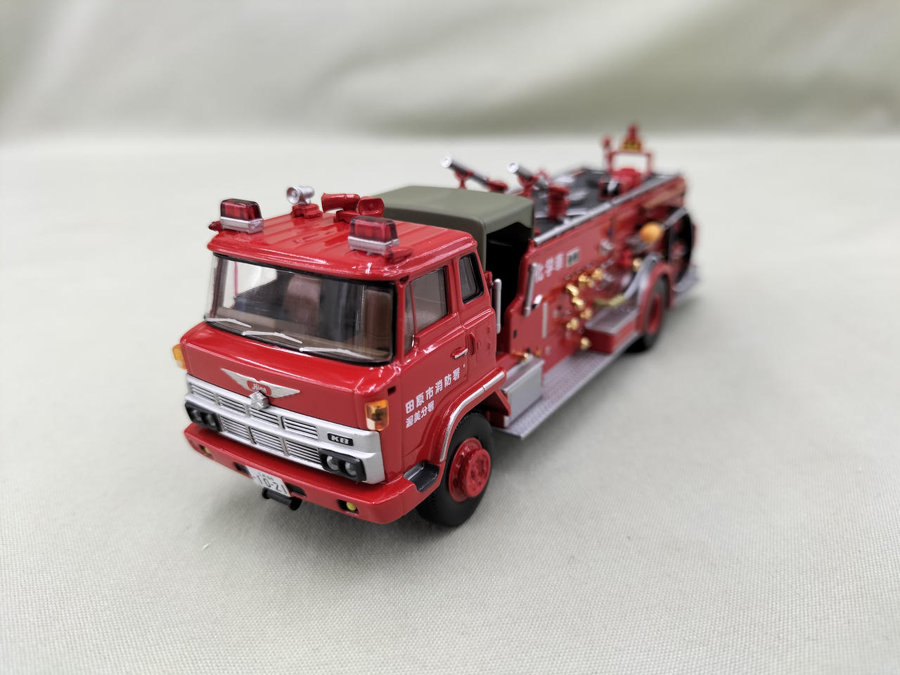 箱付き完品 LV-N36a 日野KB324型化学消防車 田原市消防署 ミニカーショップグローバル - 1/64 トミカリミテッド