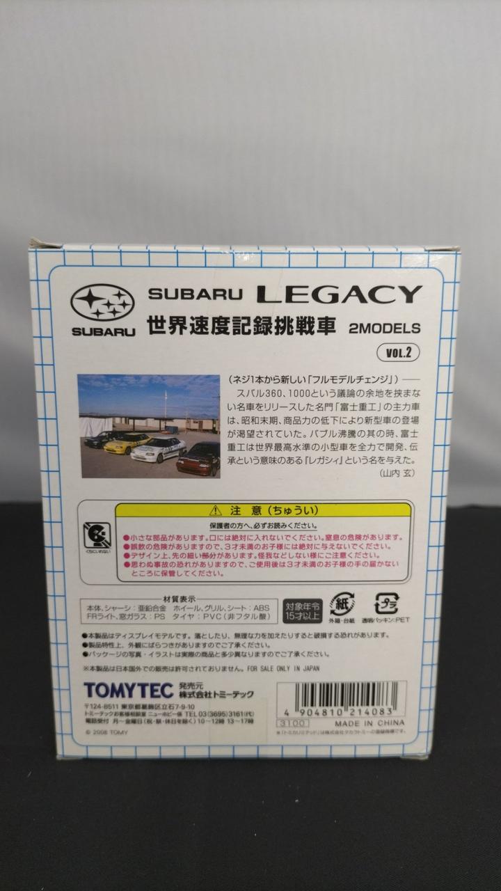 マクシミリアン・リュス、海外版超希少レゾネ、新品額付 トミカリミテッドヴィンテージネオ SUBARU 生まれる LEGACY 世界