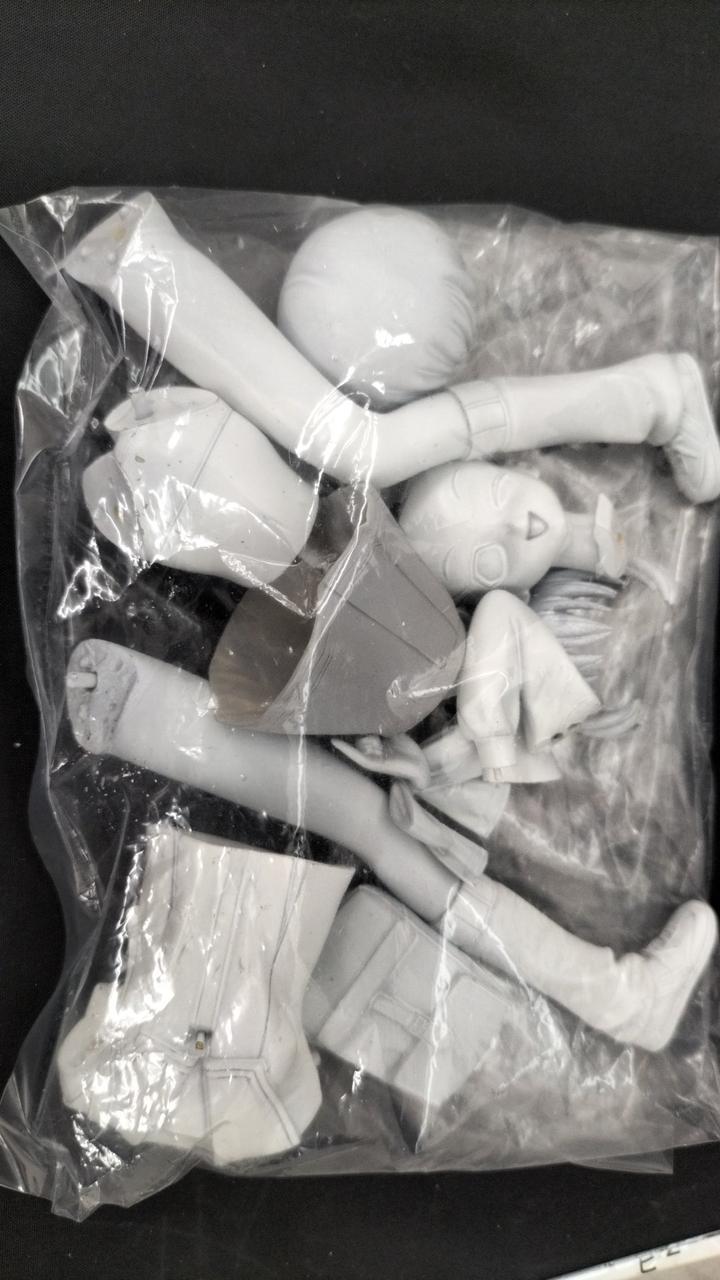 各パーツ白サフ塗布及び軸打ち済。