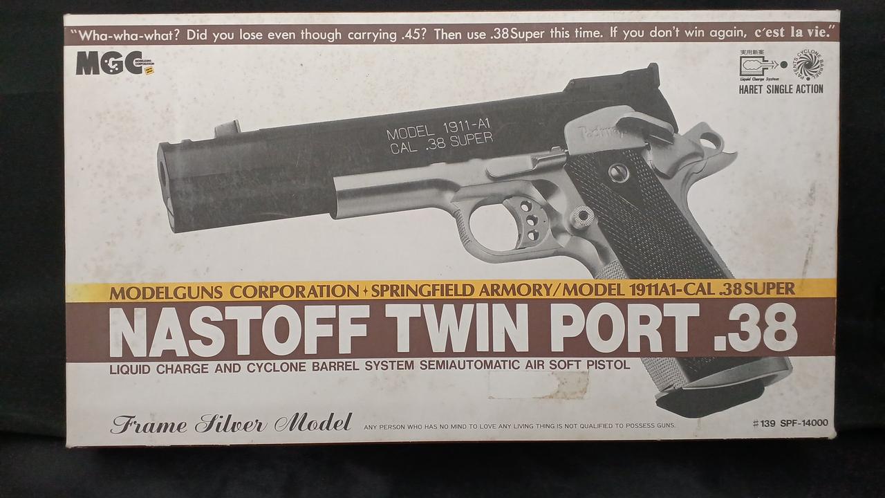 MGC社 Nastoff Twin Port .38 フレームシルバー 完成品 Twin Nastoff MGC社 Port フレームシルバー .38 トイガン
